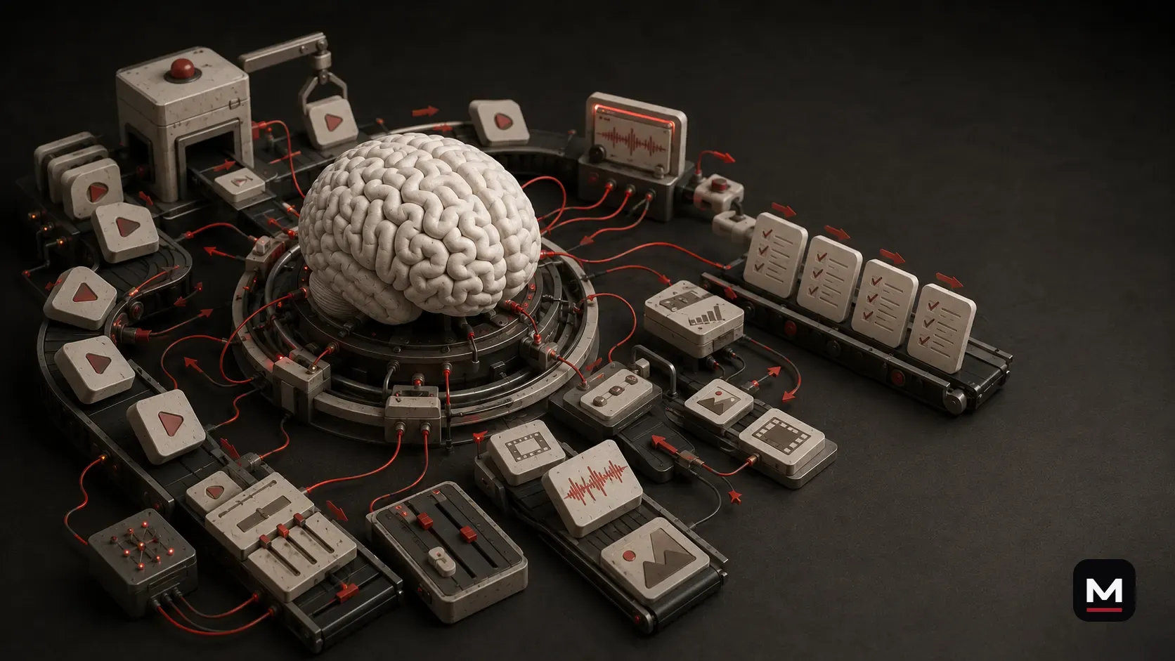 Human judgment at the center of an AI-assisted workflow that reorganizes creative tasks.